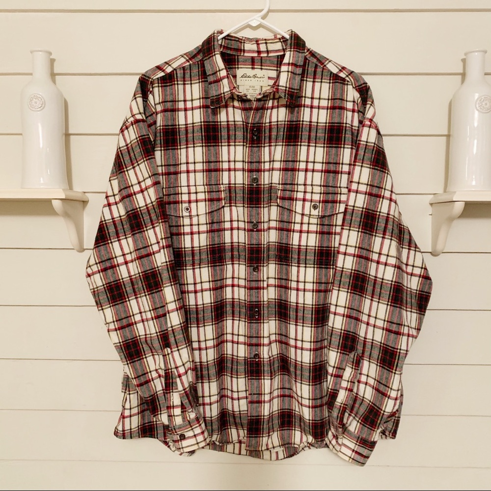 Eddie Bauer Quality Plaid Flannel Shirt